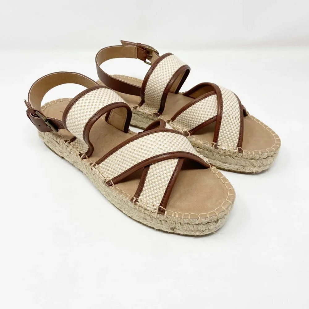 MADEWELL | The Julie Espadrille Sandal 8 NWOT